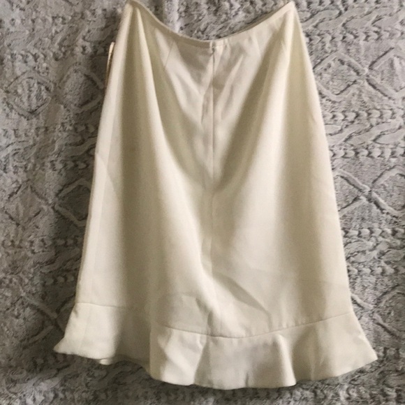 Le Suit Petite White Flared Hem - Picture 6 of 9